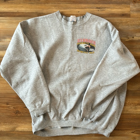 2009 Mississippi River Davenport Iowa Sturgis Motor Cycle sweatshirt size XL - Picture 1 of 10